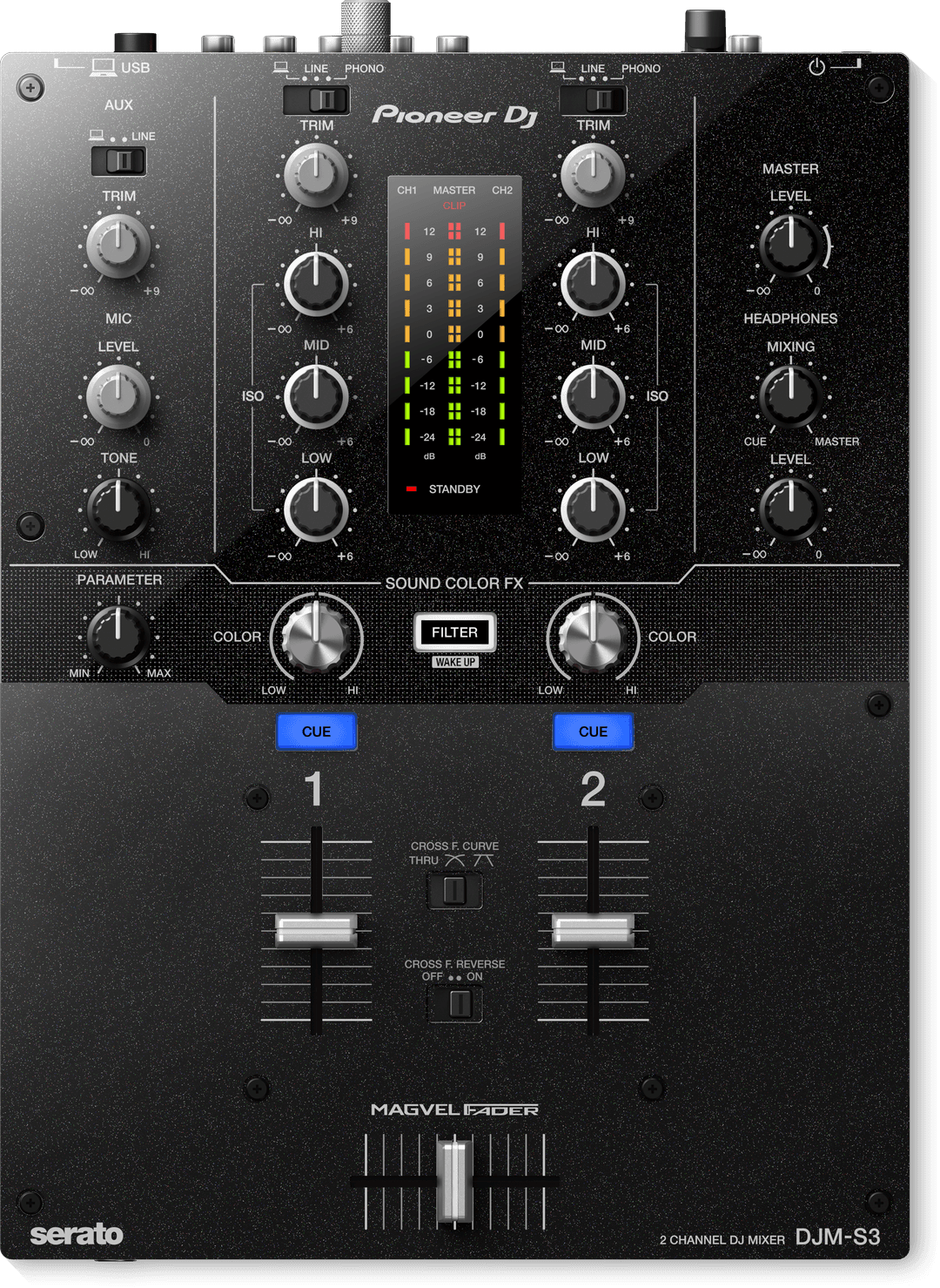 Pioneer DJ DJM-S3 DJ Mikser for Serato DJ