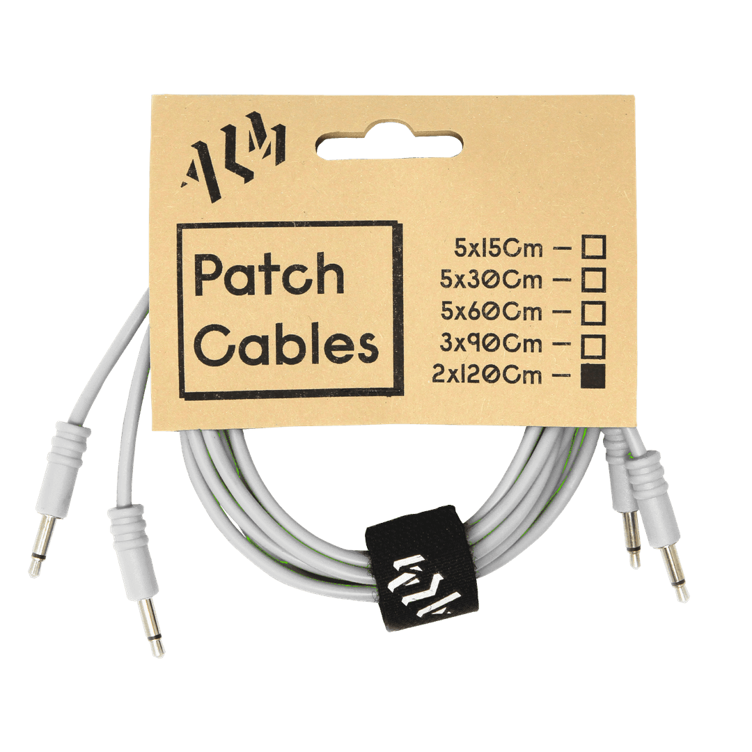 ALM Busy Circuits Patch Cable 120cm White x2 pack