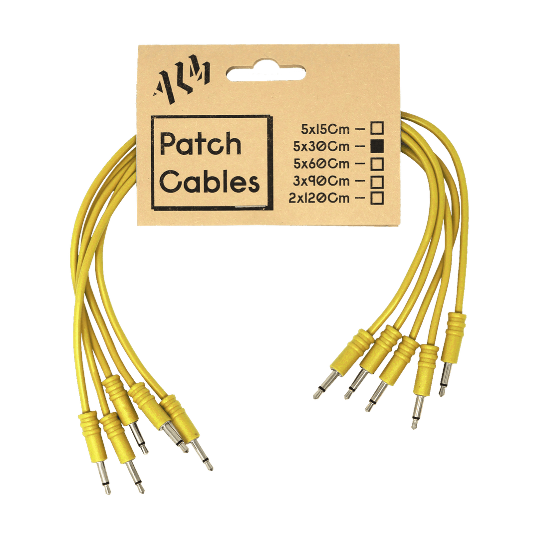 ALM Busy Circuits Patch Cable 30cm Yellow x5 Pack