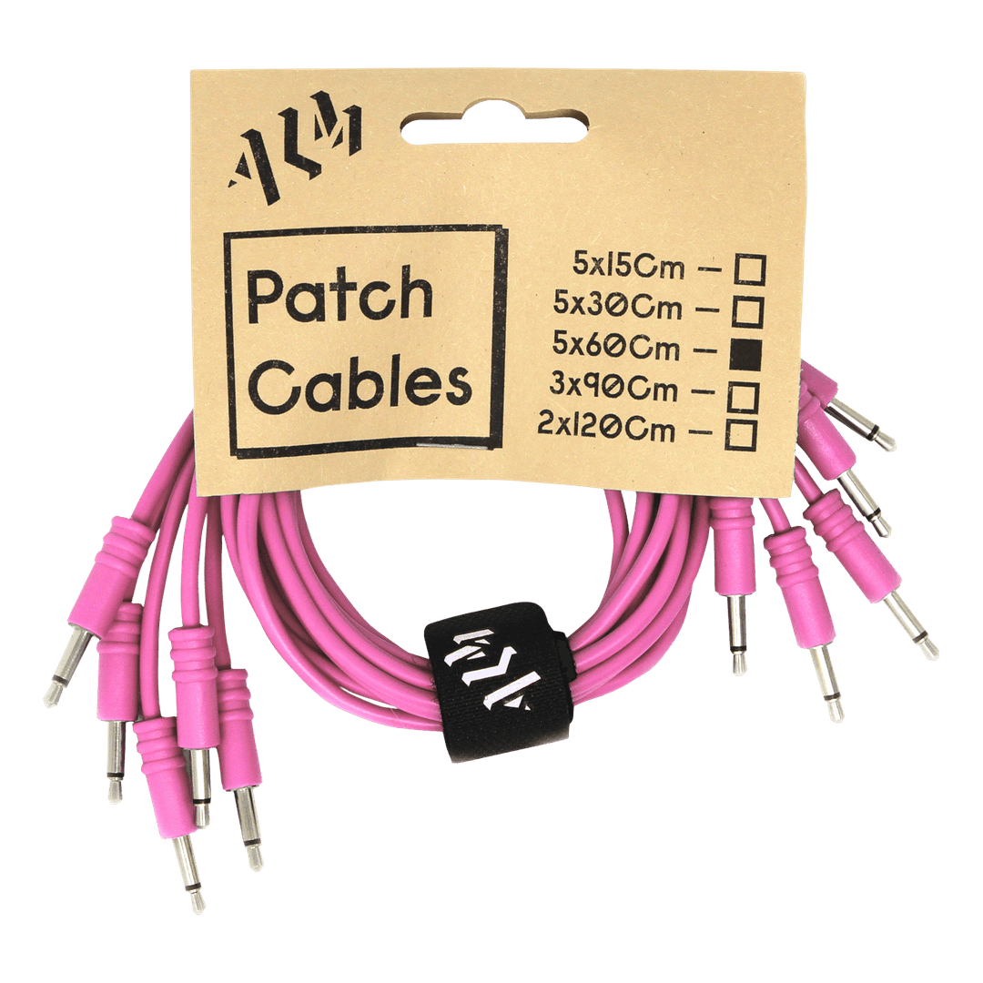 ALM Busy Circuits Patch Cable 60cm Pink x5 pack