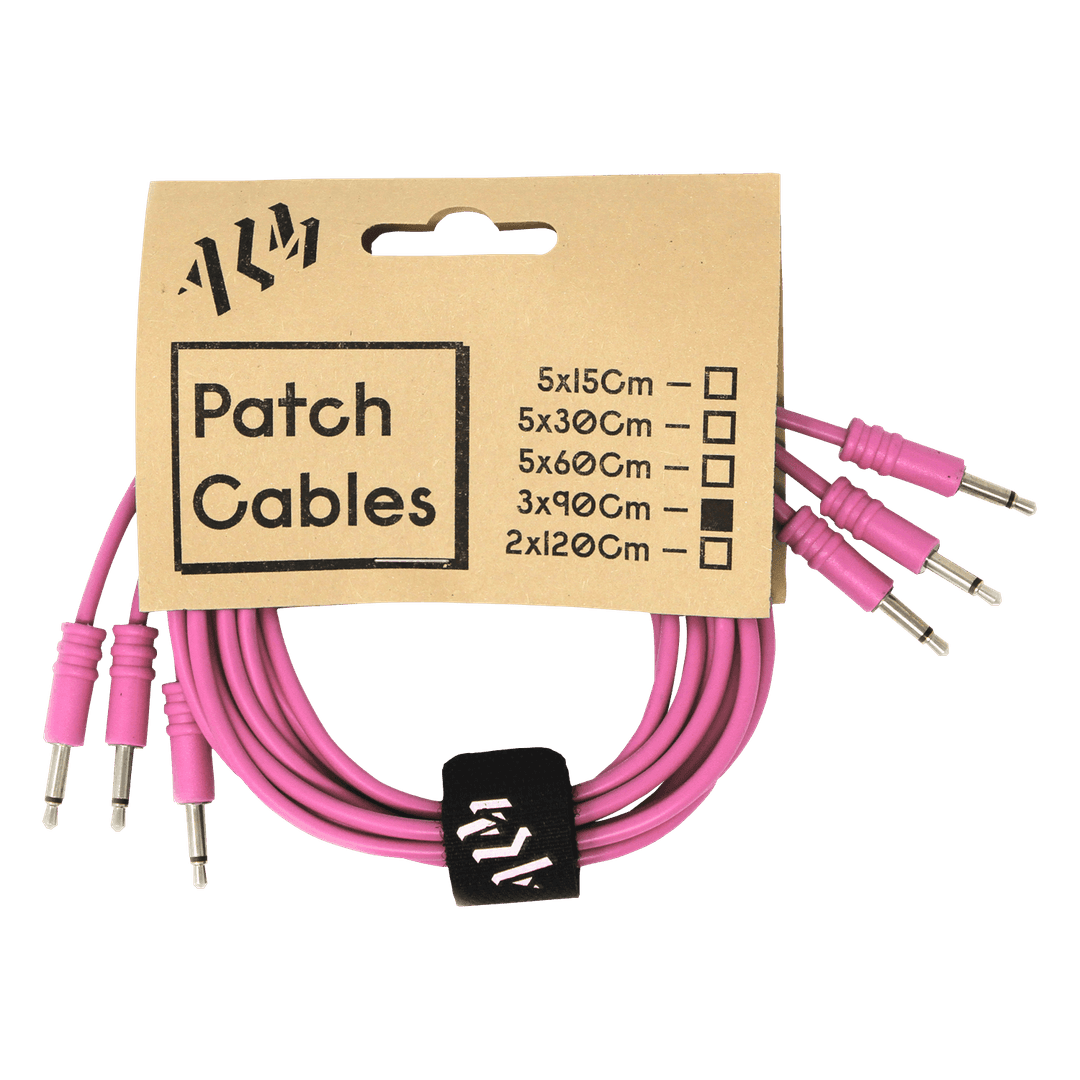 ALM Busy Circuits Patch Cable 90cm Pink x3 pack