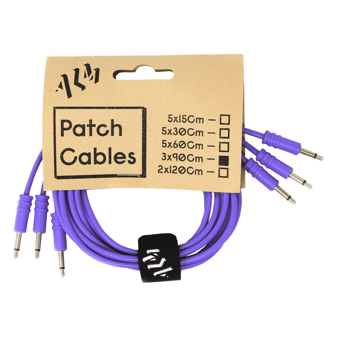 ALM Busy Circuits Patch Cable 90cm Purple x3 pack