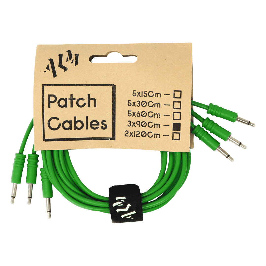 ALM Busy Circuits Patch Cable 90cm Green x3 pack